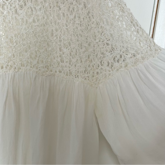 ZARA chiffon and crochet lace blouse - Picture 4 of 8